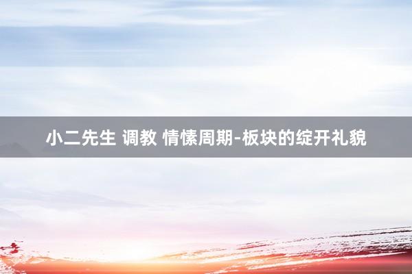 小二先生 调教 情愫周期-板块的绽开礼貌
